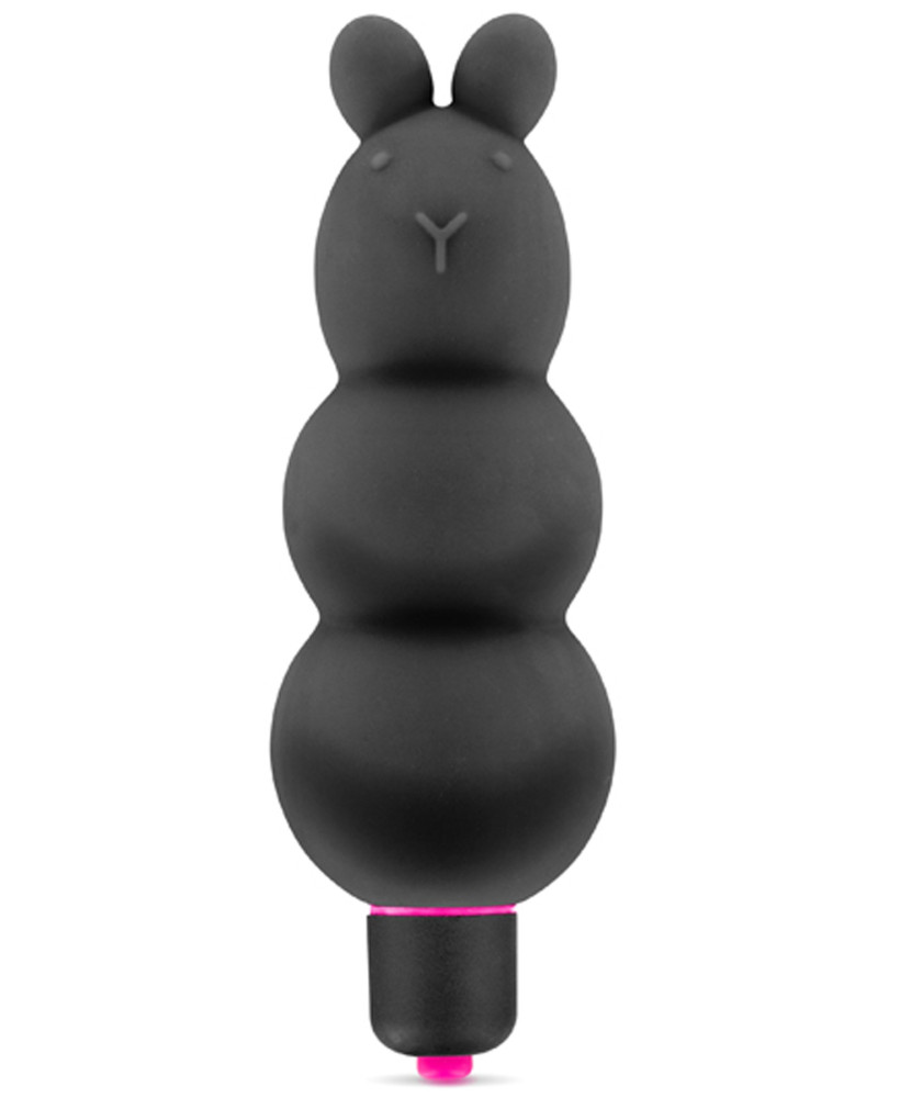 Vibromasseur stimulateur noir 7 vitesses silicone waterproof 